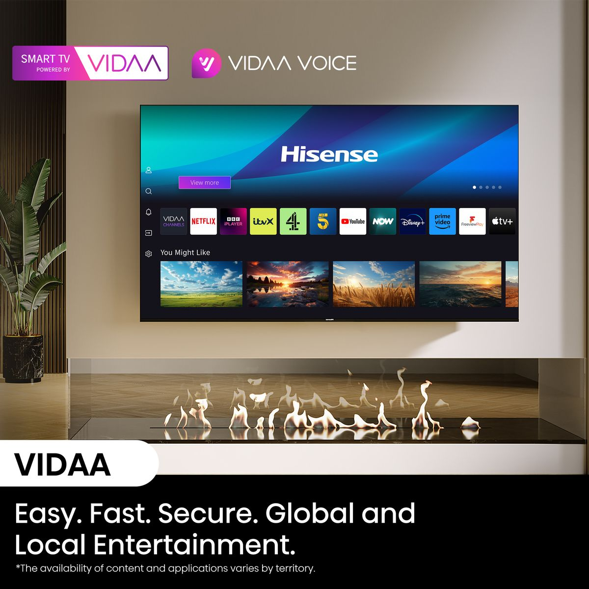 Hisense 75E7N  75 Inch 4K UHD QLED Smart TV with Quantum Dot & Dolby Vision (Each)