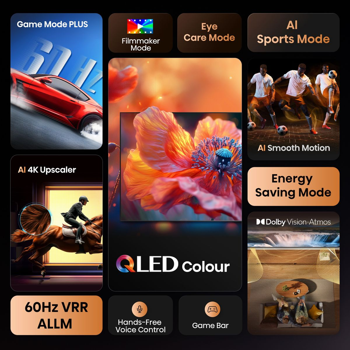 Hisense 86Q6Q 86 Inch 4K Smart QLED TV with Quantum Dot & Dolby Vision (Each)