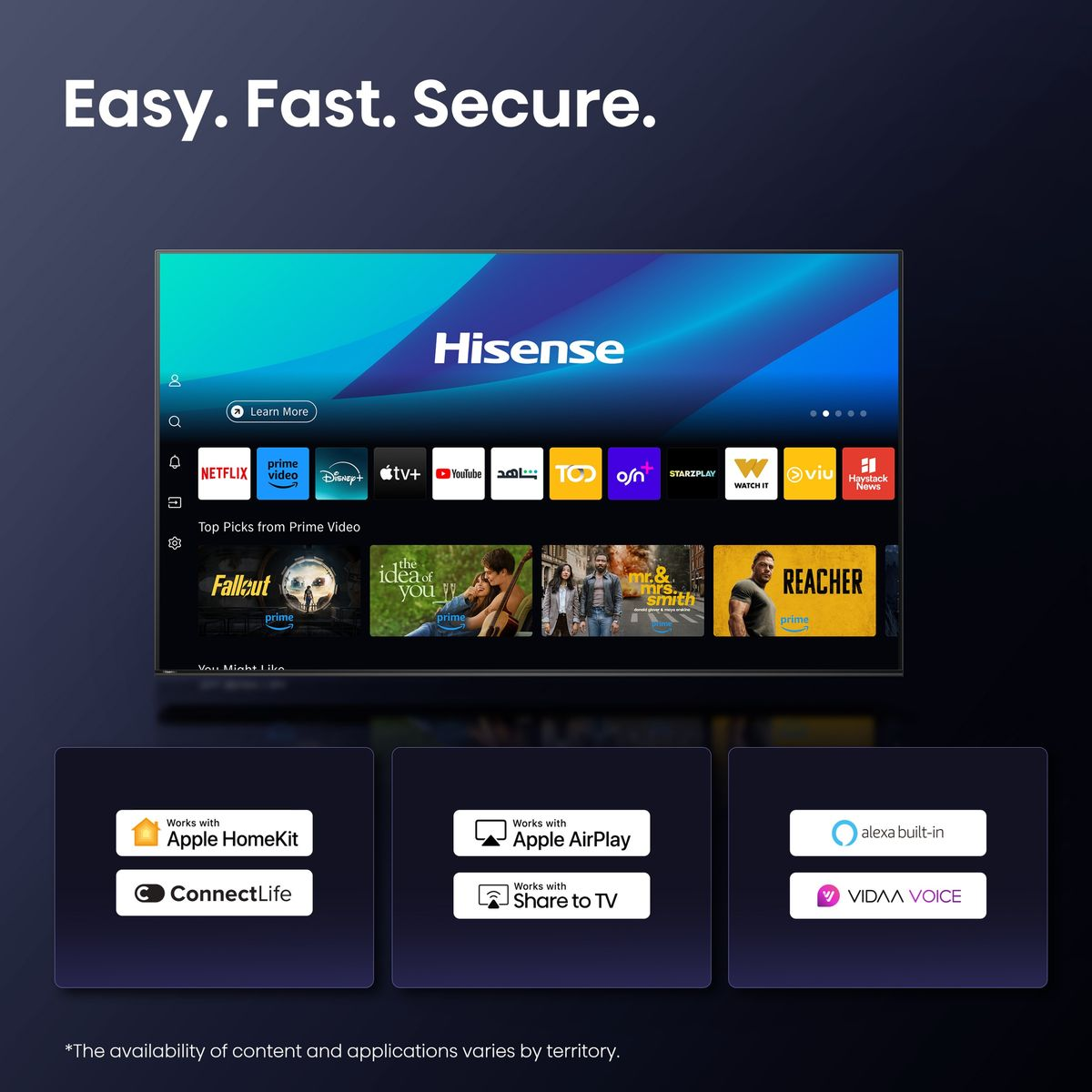 Hisense 86Q6Q 86 Inch 4K Smart QLED TV with Quantum Dot & Dolby Vision (Each)