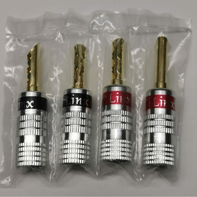 Linx aluminium Shell Banana plug(4 pack)