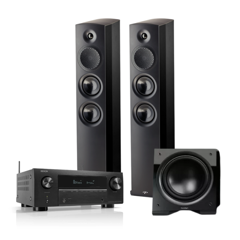 Denon AVRX2800H & Paradigm Premier 700F with Defiance S10 Subwoofer Bundle