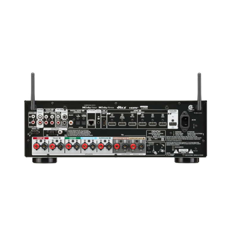 Denon AVR-X1800H 7.2Ch 8k AV Receiver With HEOS Built-In (Each)