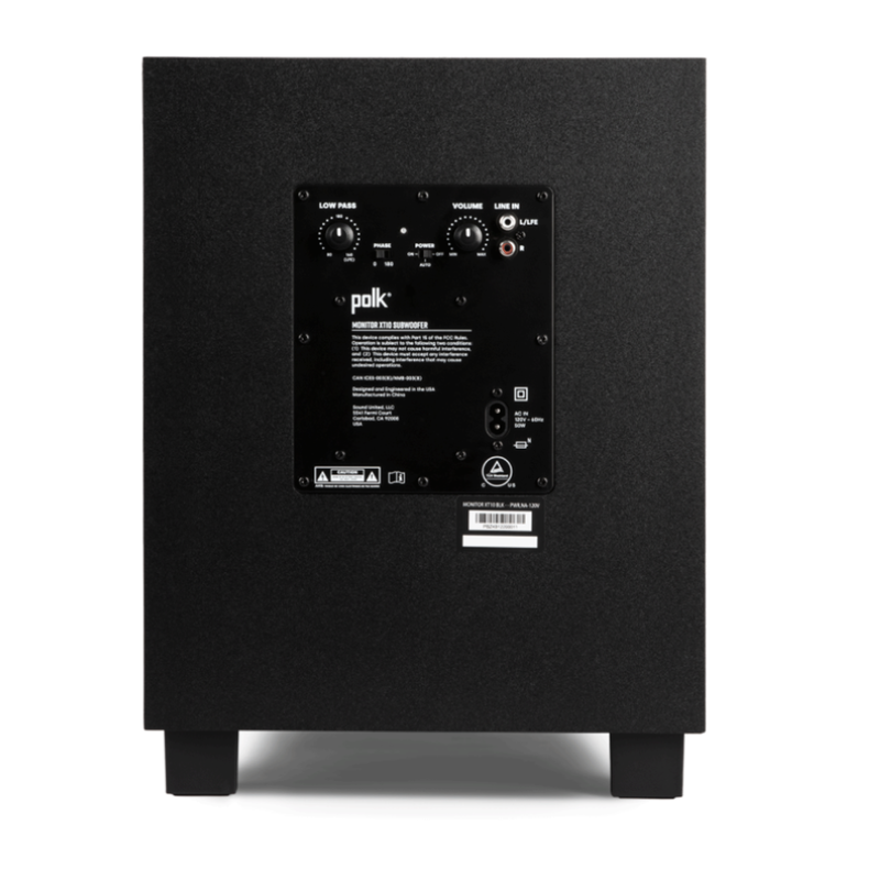 Polk Monitor XT10 10" Powered High-Performance Subwoofer (Each)