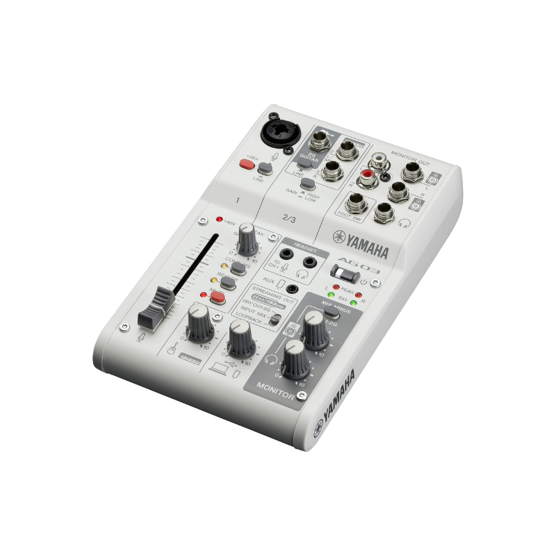 Yamaha AG-03 MKll 3-Channel Live Streaming Loopback Audio USB Mixer (Each)