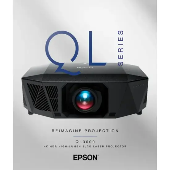 Epson QL7000 4K HDR High-Lumen 3LCD Laser Projector (Each)