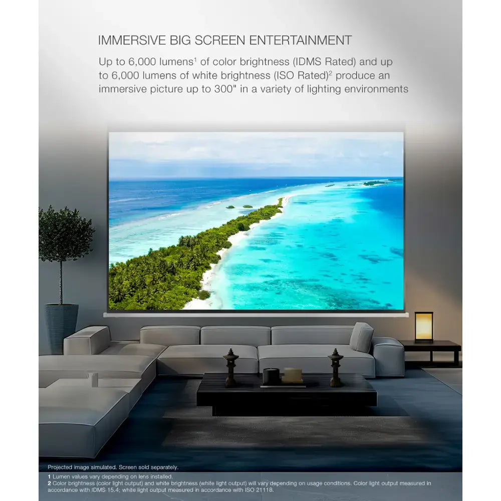 Epson QL7000 4K HDR High-Lumen 3LCD Laser Projector (Each)