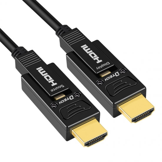 DTECH  - HF300 Series Detachable HDMI, V2.0 4K Connector Fibre Cable (Each)