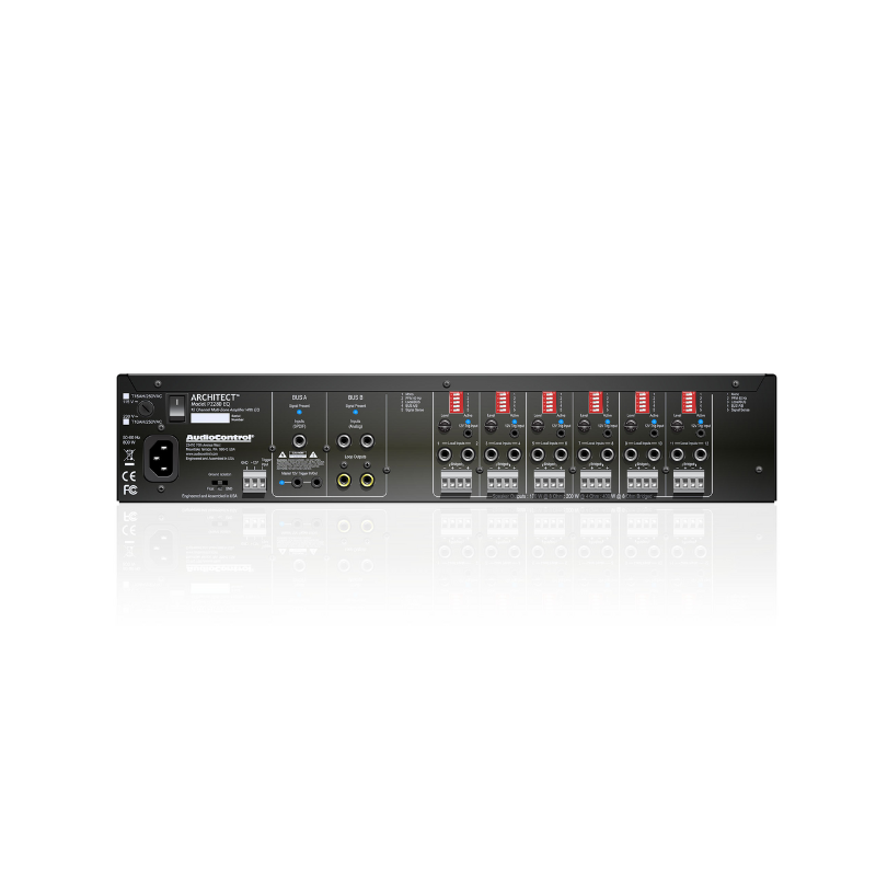 AudioControl Architect Model P2280 EQ -  12 Channel Multi-Zone High-Power Amplifier w/ EQ