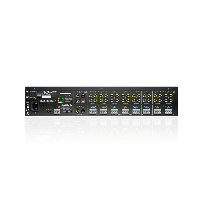 AudioControl The Director® Model M6800 -16 Channel High-Power Network DSP Matrix Amplifier
