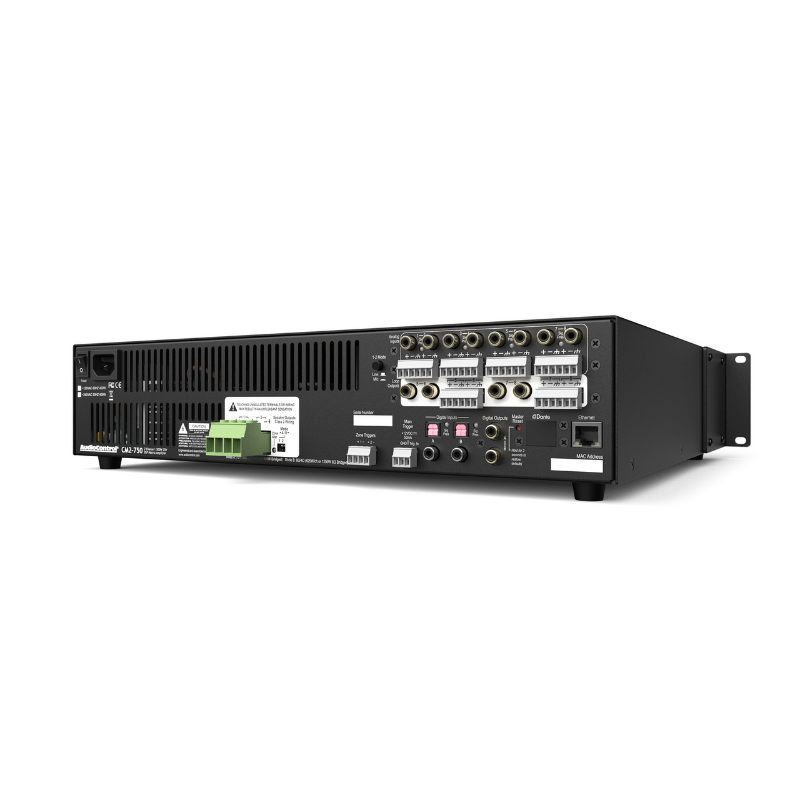AudioControl Model CM2-750 - 2 Channel High Power Dual Mode 70 Volt DSP Amplifier