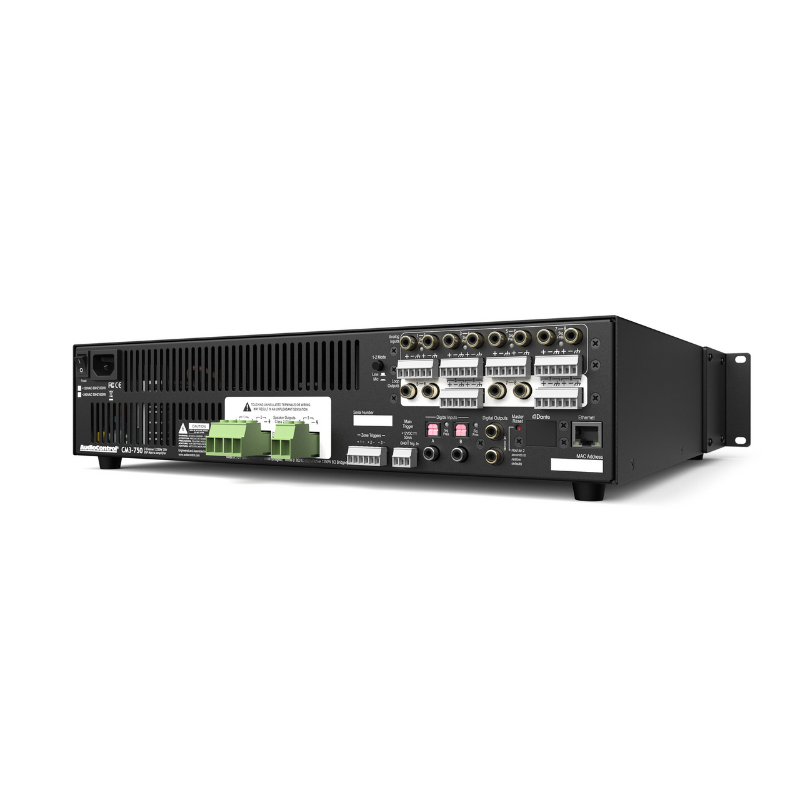 AudioControl Model CM3-750 – 3 Channel High Power Dual Mode 70 Volt DSP Amplifier