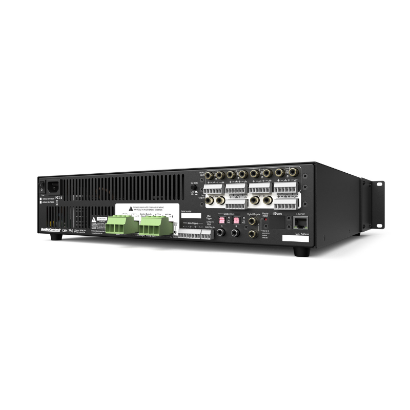 AudioControl Model CM4-750 - 4 Channel High Power Dual Mode 70 Volt DSP Amplifier