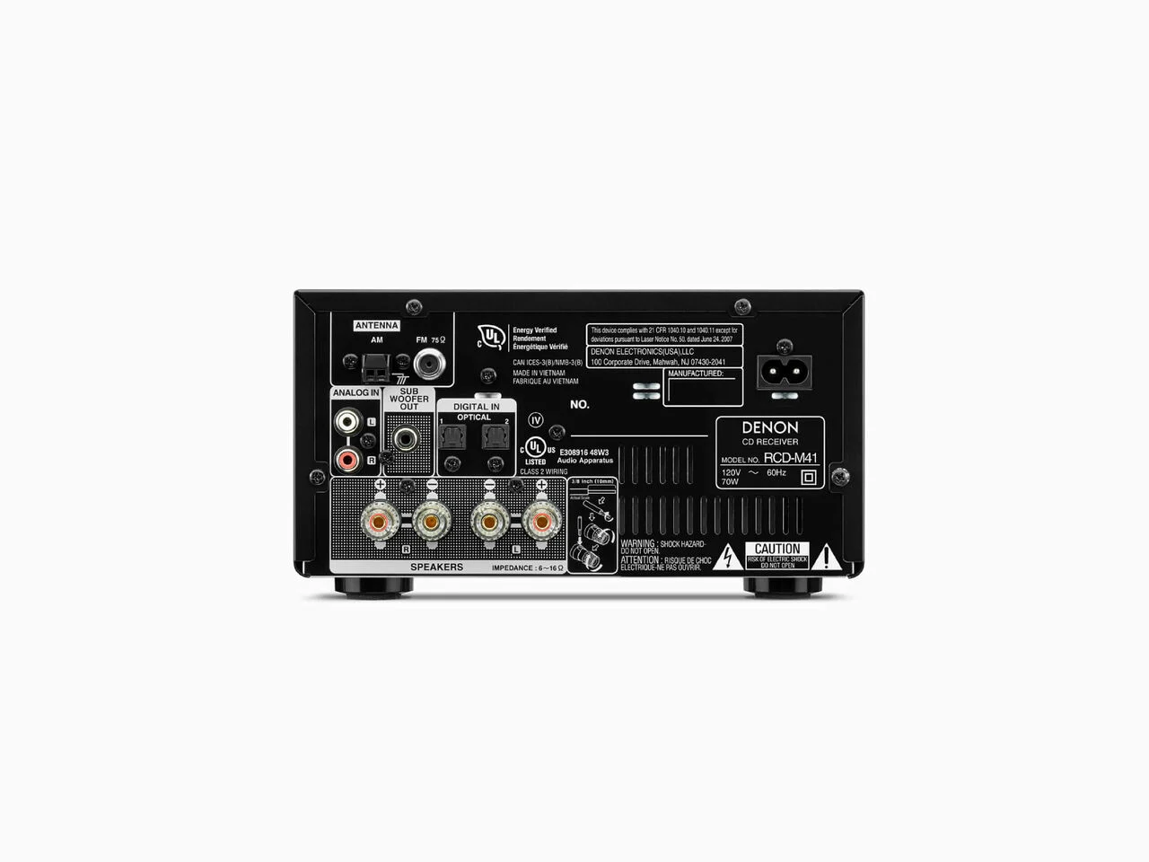 Denon RCD-M41 CD Receiver, Bluetooth and FM Tuner (Each)