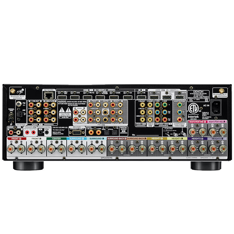 Denon AVC-X6700H 11.2 Ch. 8K AV Receiver with 3D Audio, HEOS® Built-in and Voice Control | Pre-Owned
