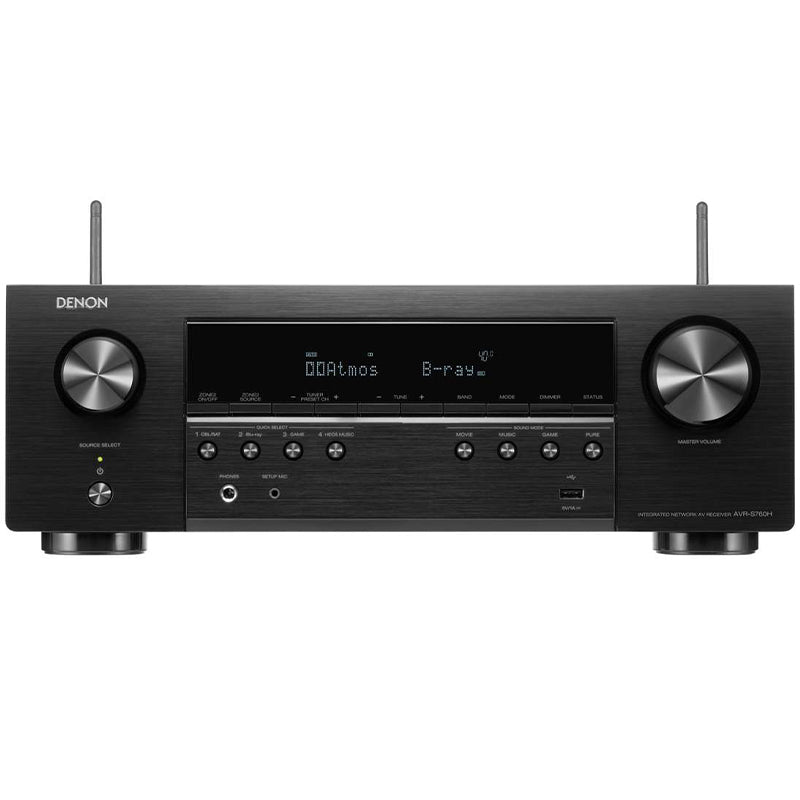 Denon AVR-S760H 7.2ch 8K AV Receiver with 3D Audio, Voice Control and HEOS Built in® (Each)