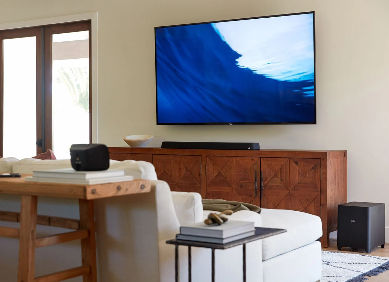 Polk MagniFi MAX AX SR - Flagship 5.1.2 Dolby ATMOS / DTS:X Sound Bar System