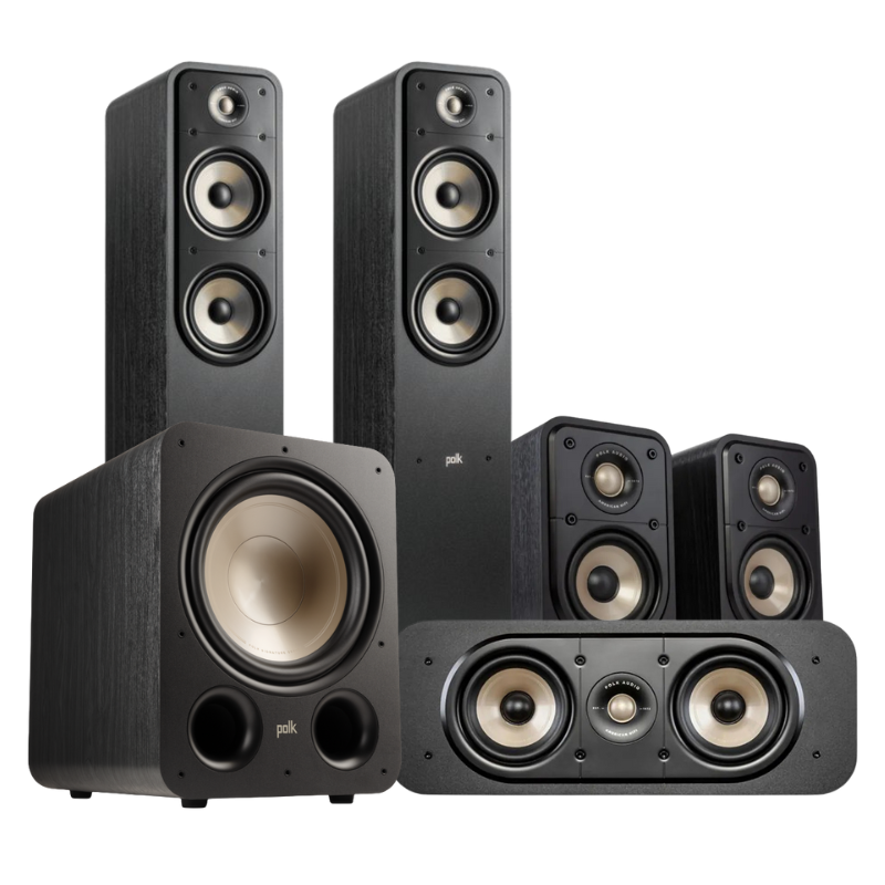 Polk ES55,ES10,ES30C,ES12 & Denon AVR-X1800H Bundle