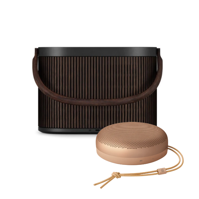 Bang & Olufsen Beosound A1 3rd Gen & A5 Dark Oak & Honey Bundle