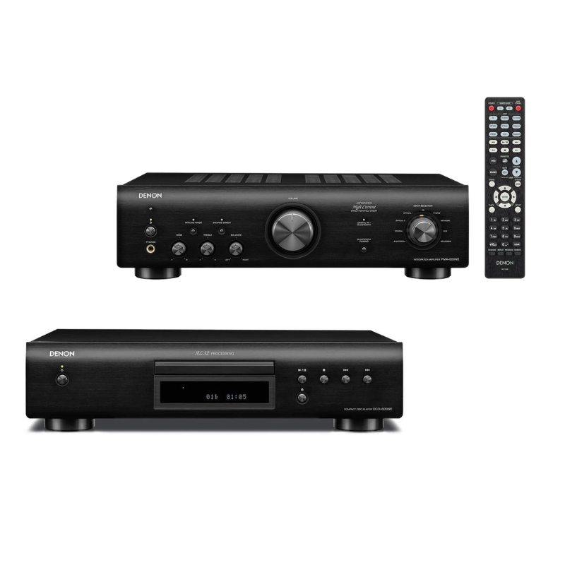 Denon DCD-600NE CD Player & PMA-600NE 90W Stereo Integrated Amplifier Bundle