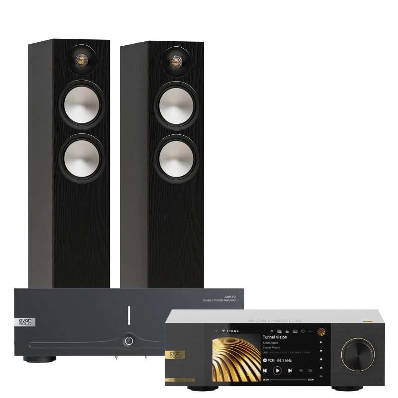 EverSolo DMP-A6 Gen 2,EverSolo AMP-F2 & Monitor Audio Bronze 300 7G | Bundle
