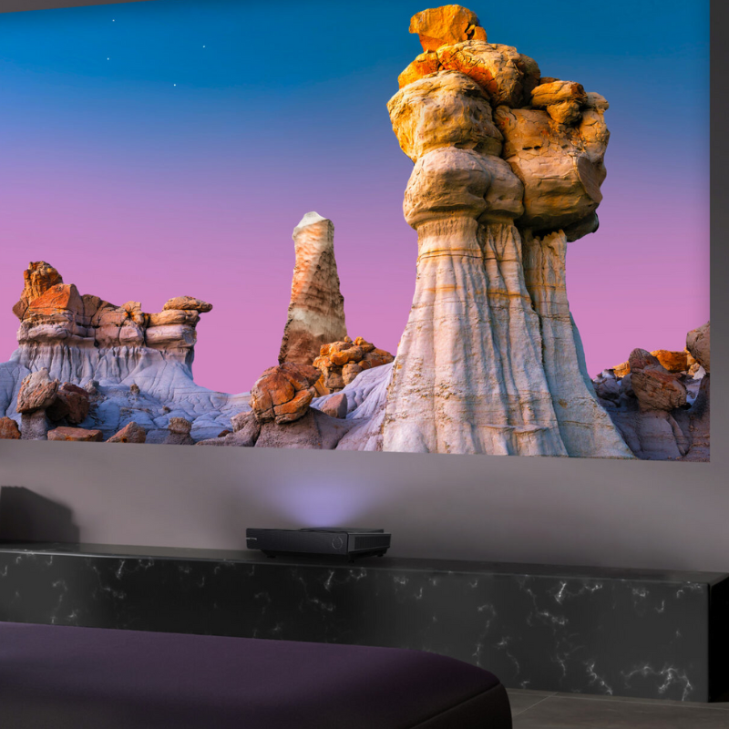 Hisense PX2-PRO 100″ 4K TriChroma Laser Cinema + DLT100-B1 100" ALR Screen | Demo Bundle