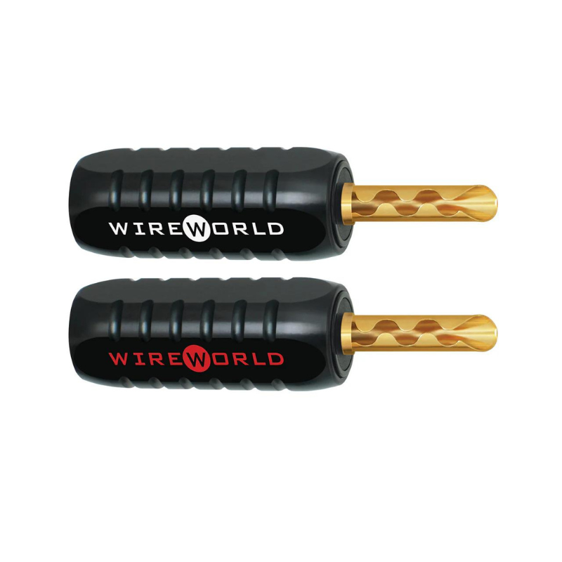 Wireworld Gold-Plated 4mm Banana Plugs (4 Pack)