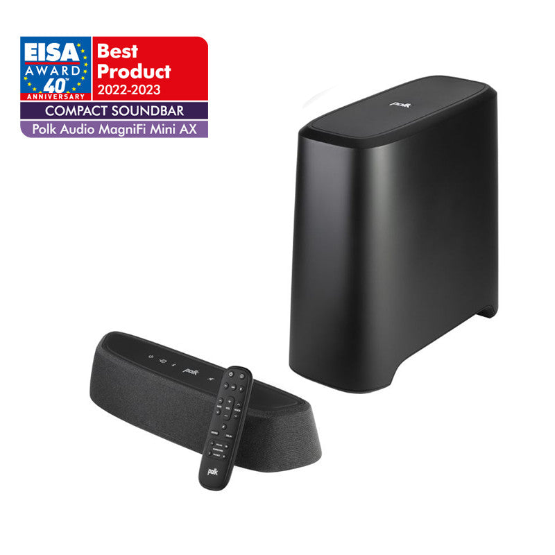 Polk MagniFi Mini AX - Ultra-compact Dolby Atmos and DTS:X Sound Bar System