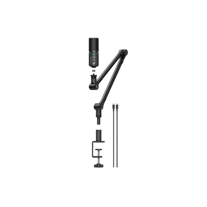 Sennheiser Profile Streaming Set - USB Microphone, 3m USB-C Cable, Boom Arm, Pouch (Each)