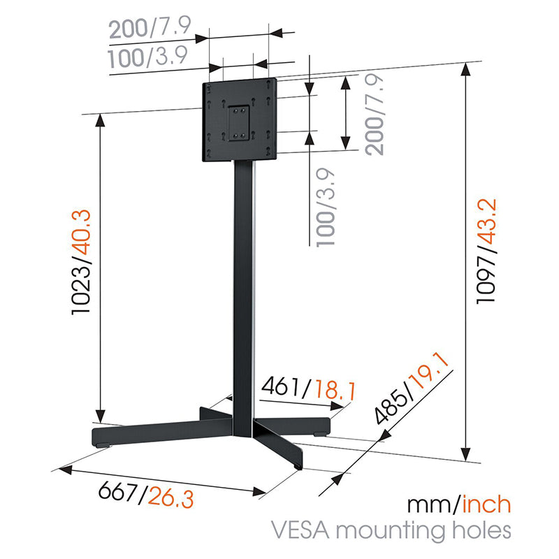 Vogels EFF 8230 TV Floor Stand