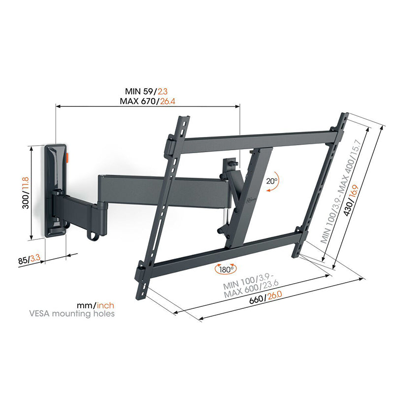 Vogels TVM 3645 Full-Motion TV Wall Mount (Each)