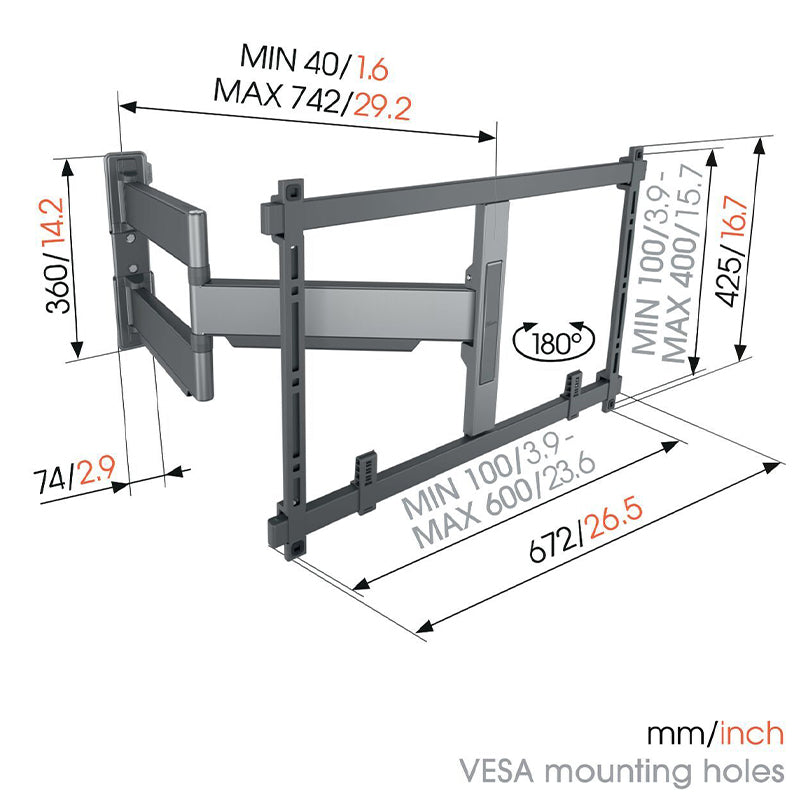 Vogels TVM 5845 Full-Motion TV Wall Mount (Each)