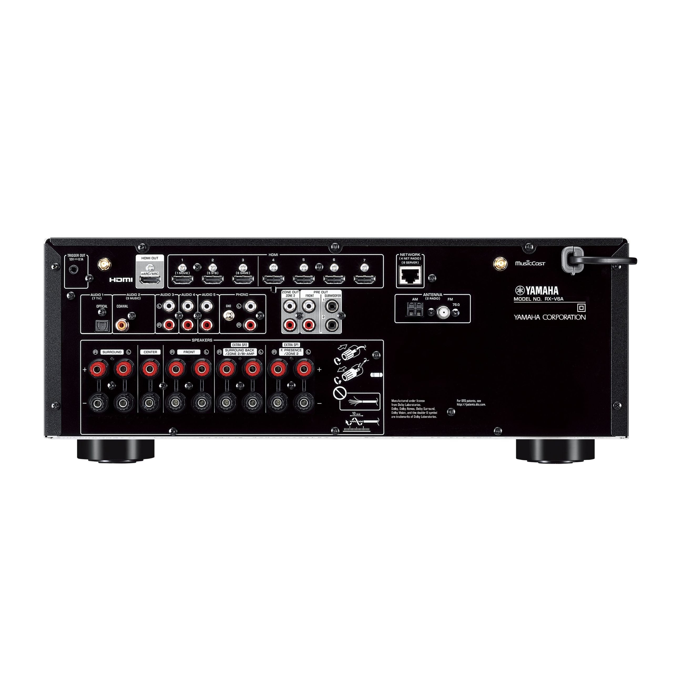 Yamaha RX-V6A - 7.2-Channel AV Receiver with 8K HDMI and MusicCast (Each)