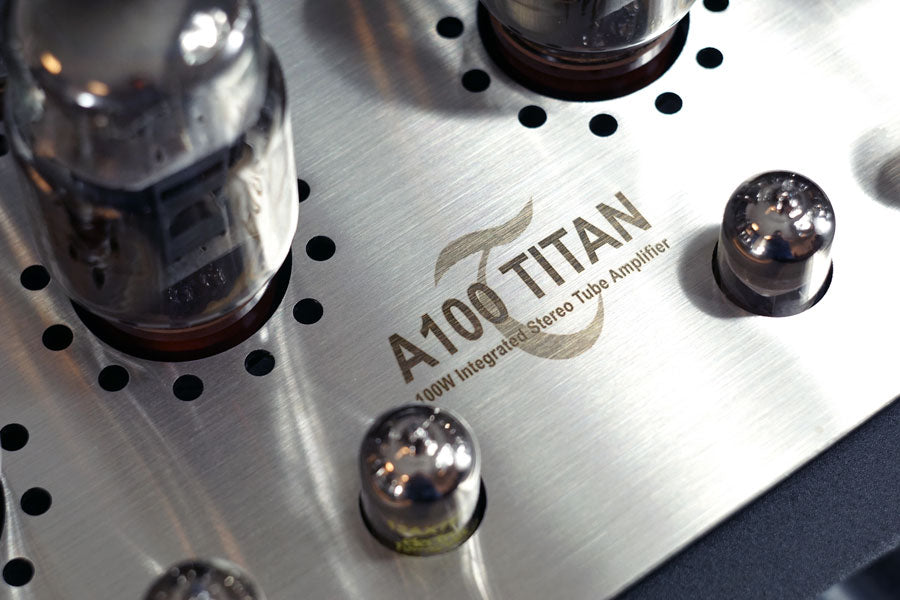 Synthesis Action A100 Titan Integrated Stereo Tube Amplifier 100w/ch (Each)| Display Unit