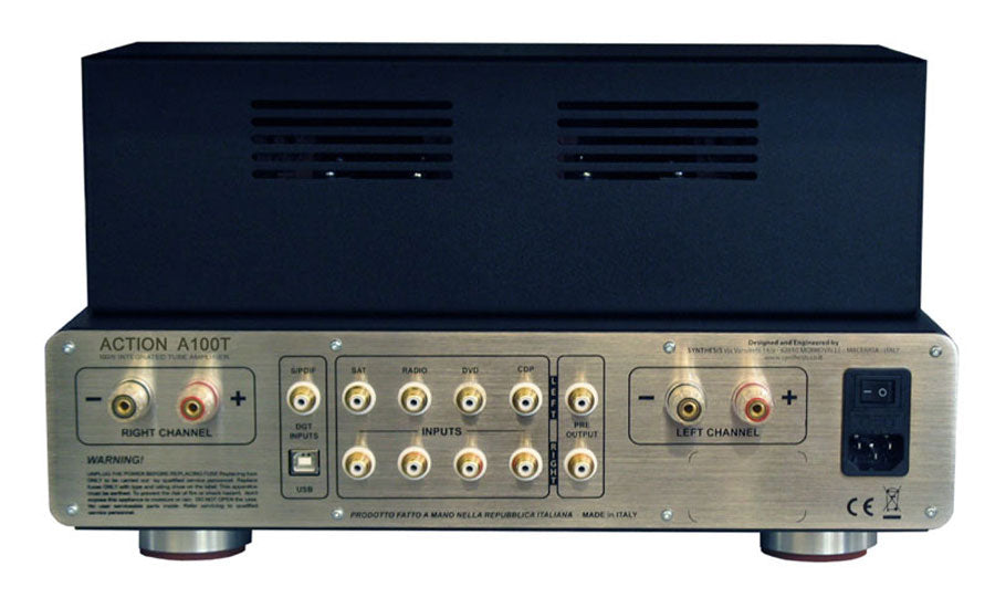 Synthesis Action A100 Titan Integrated Stereo Tube Amplifier 100w/ch (Each)| Display Unit