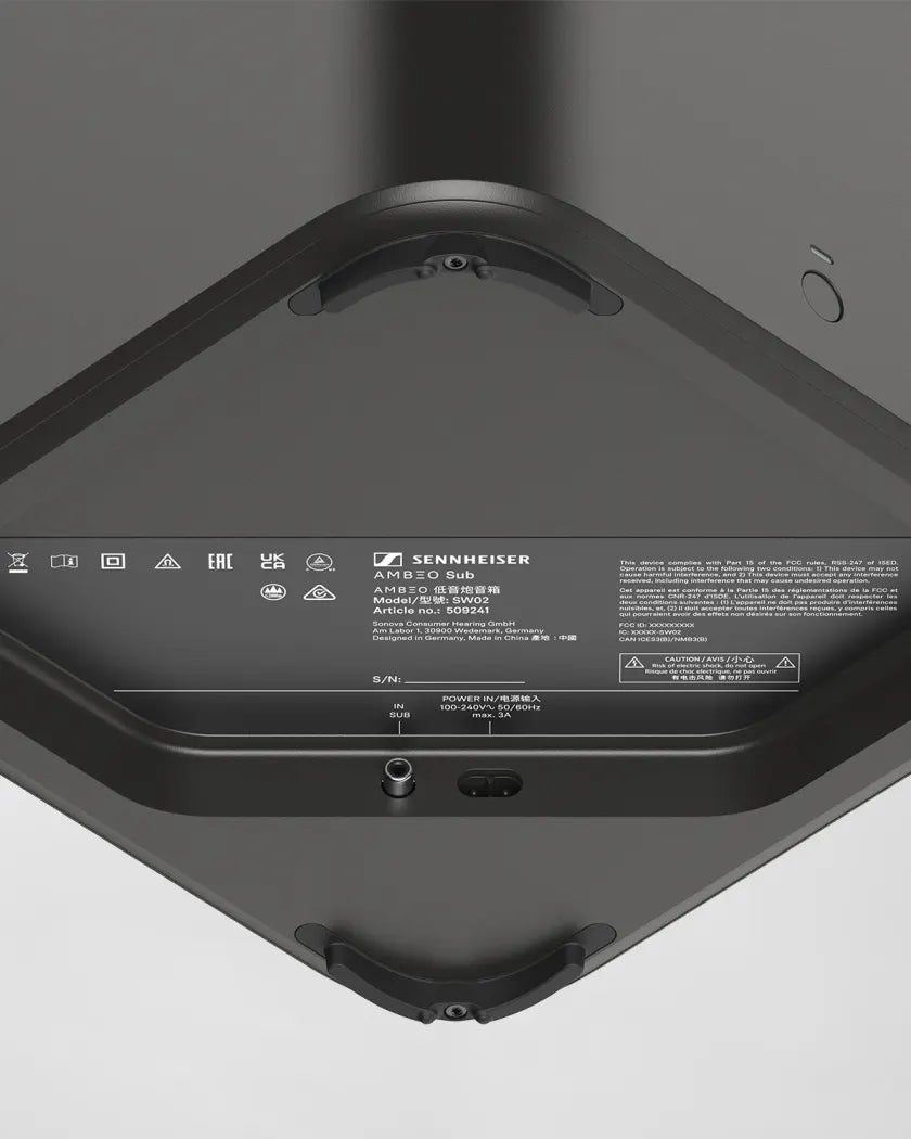 Sennheiser Ambeo Sub - 8" 350W Wireless Subwoofer (Each)