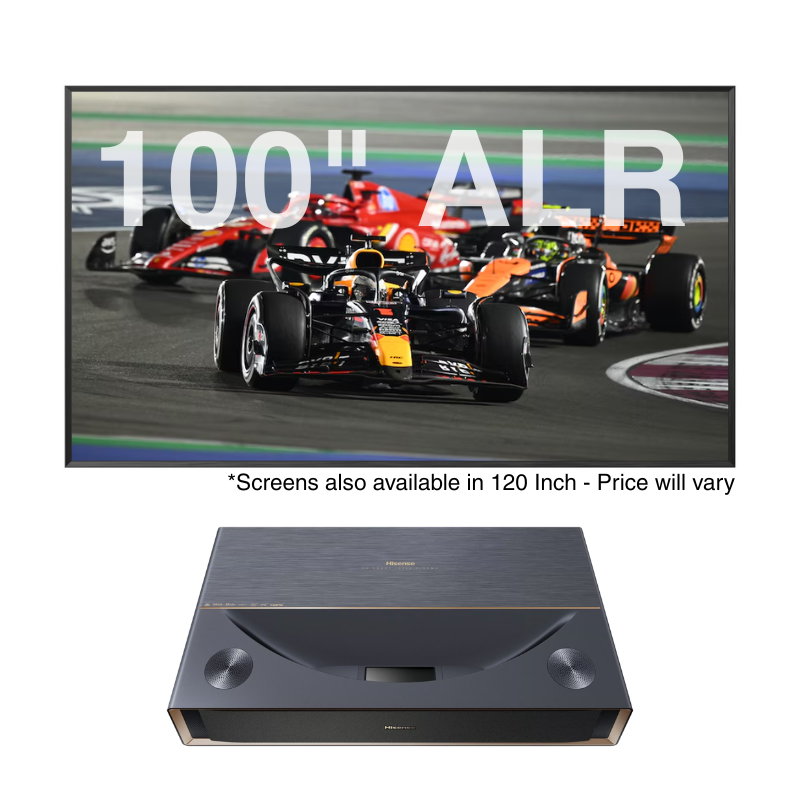 Hisense PT1 Laser Projector + 100 inch ALR Screen Bundle