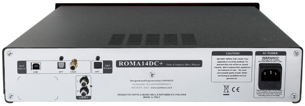 Synthesis Roma 14DC+ Tube Compact Disc Player with Digital Inputs (Each)