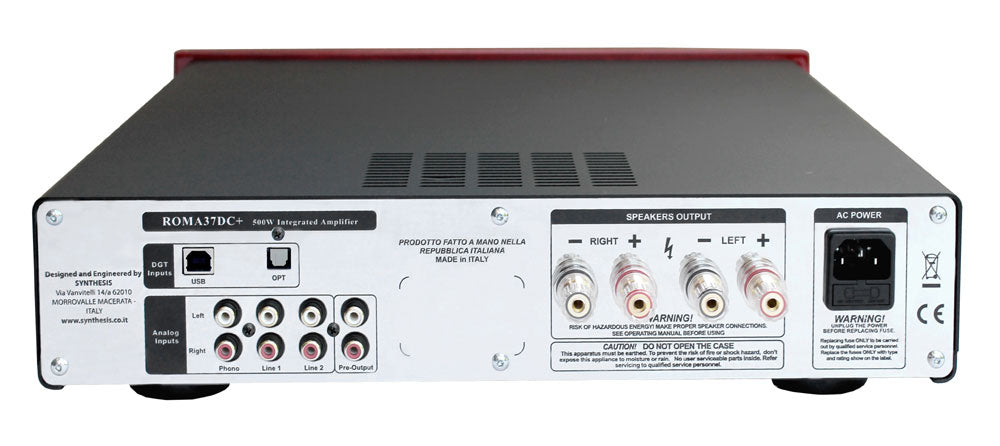Synthesis Roma 37DC+ Hybrid Integrated Stereo Amplifier 250w/ch (Each) | Display Unit