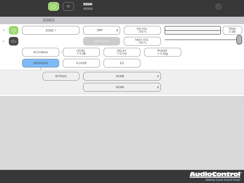 AudioControl RS 1000 - Subwoofer Amplifier