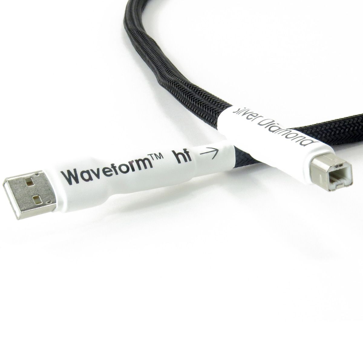 Tellurium Q Silver Diamond Waveform™ HF USB Type A to Type B Cable