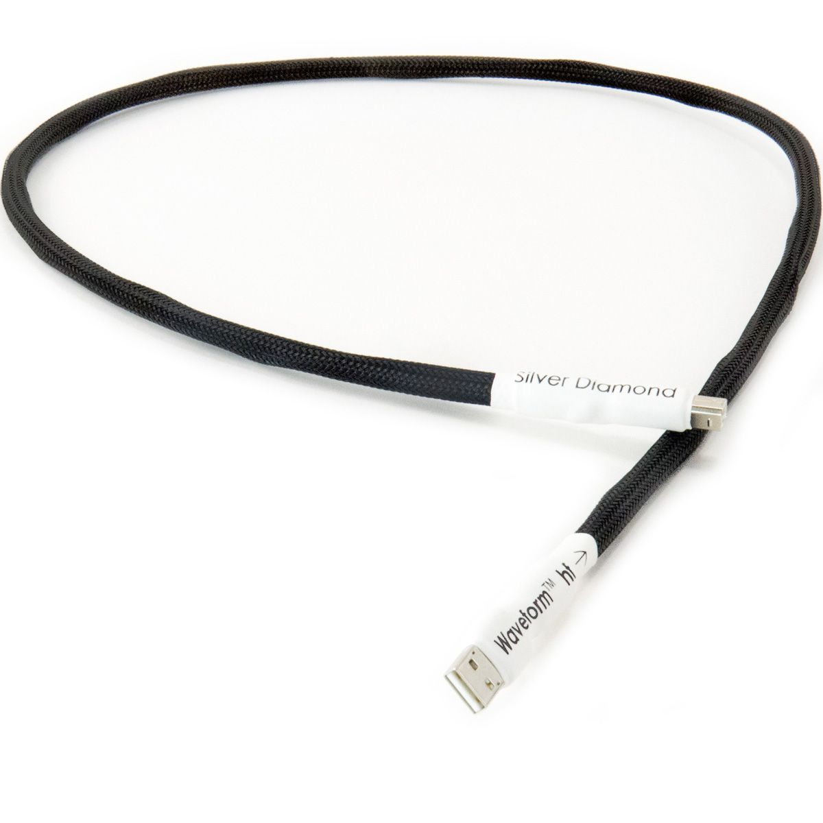 Tellurium Q Silver Diamond Waveform™ HF USB Type A to Type B Cable